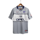 Camisa Retrô PSG Away Nike 2000/01 Masculino Cinza e Branco